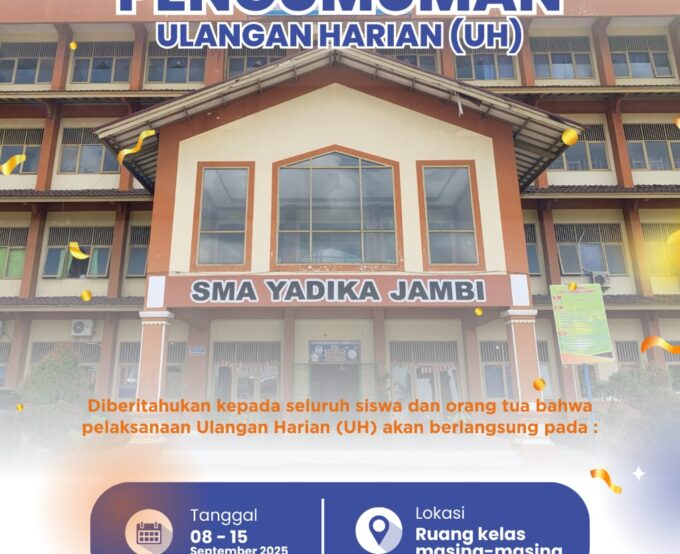 Syarat Mengikuti Ulangan Harian (UH)